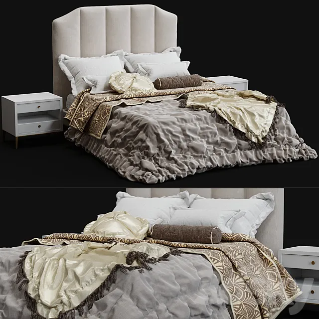 Bed Sabine Restoration Hardware 3DModel