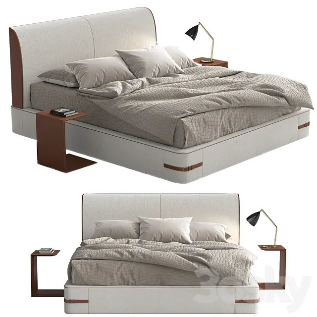 Bed Sebastian by Chaarme Letti 3DModel