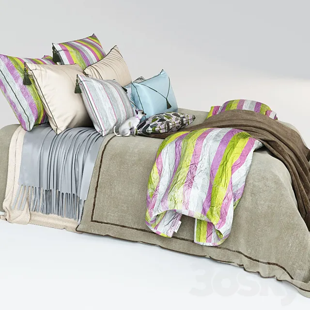 Bed set 3D Model