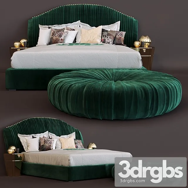 Bed Sharpei Roberto Cavalli 3D Model Free