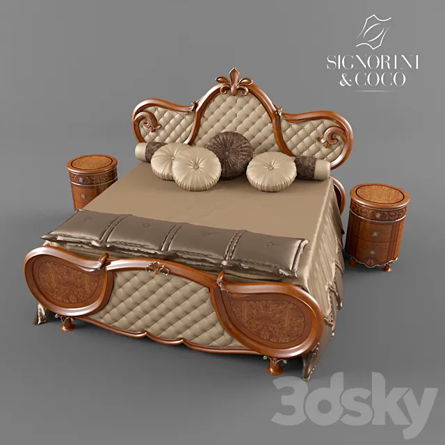 Bed Signorini & Coco Bellagio 3DModel