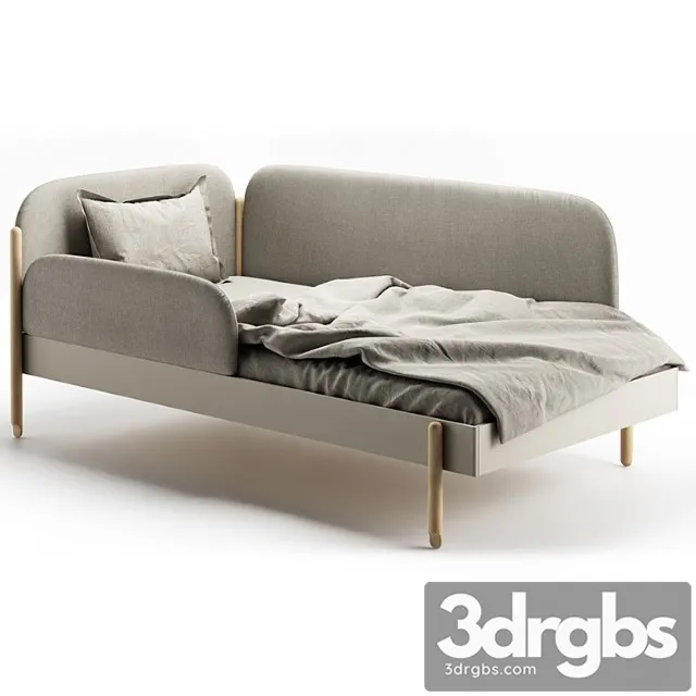 Bed single 2 3D Model Free
