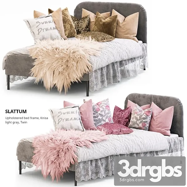 bed Slattum Ikea 3D Model Free