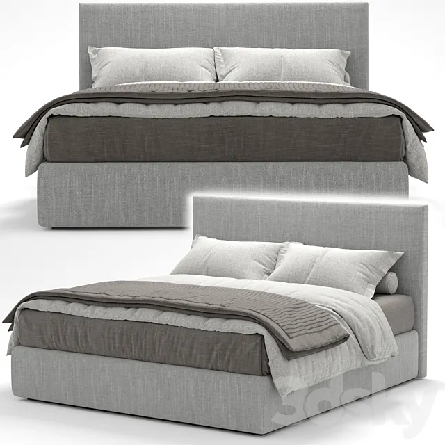 Bed Soho Berto 3D Model
