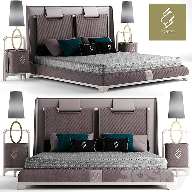 Bed tecninova cabezal cbanera fortune 3D Model