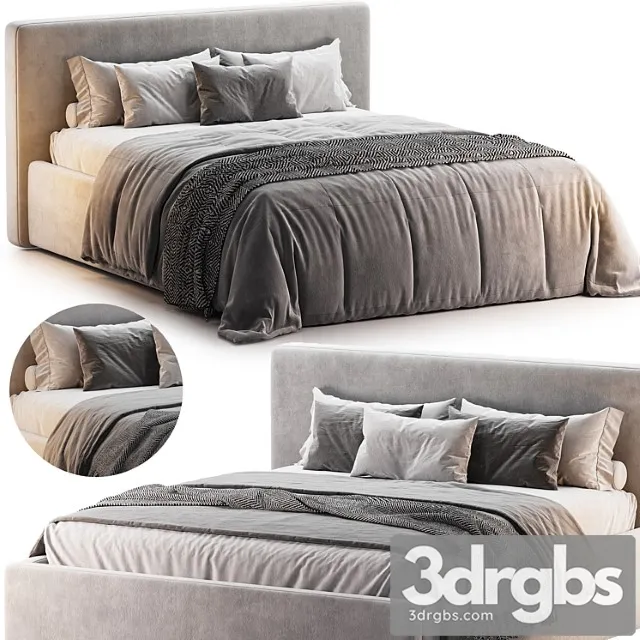 Bed tokio 2 3D Model Free