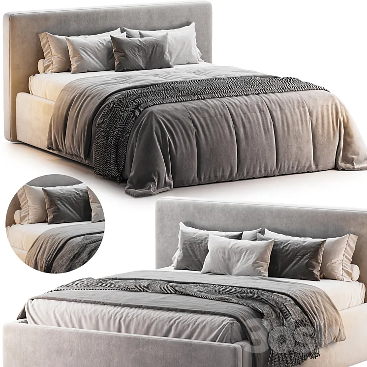 Bed Tokio 3D Model Free