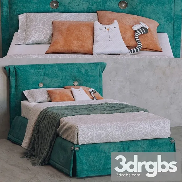 Bed Tomasella Amami 3D Model Free