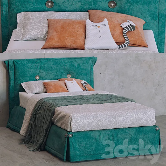 Bed Tomasella Amami 3D Model