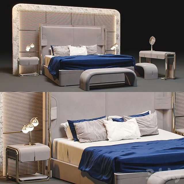 Bed Turri Eclipse 3D Model