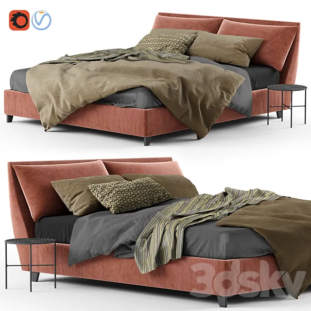 Bed Twils Lounnge Attico 3D Model