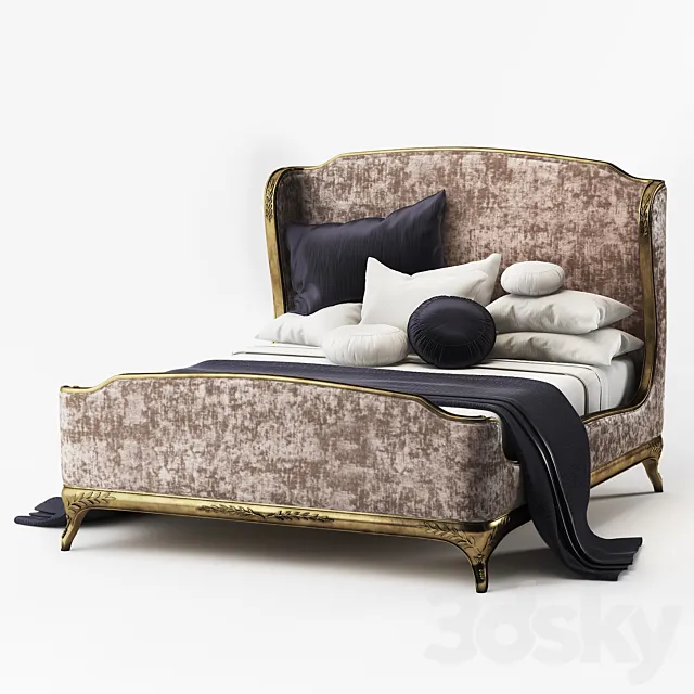 Bed US Cali King Jonathan Charles Fine Furniture Versailles 494 762-W1-F9 3D Model