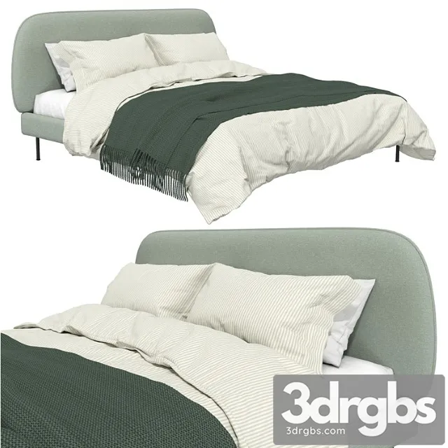 Bed Vadkheim Ikea Upholstered Bed Vadheim Ikea 3D Model Free