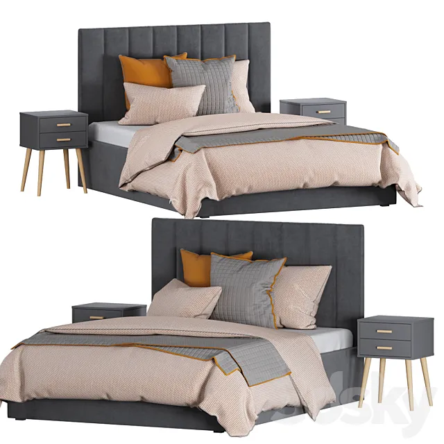 Bed Vega divan.ru 3D Model