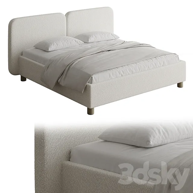 Bed Venta 160 Cozy Ivory 3D Model