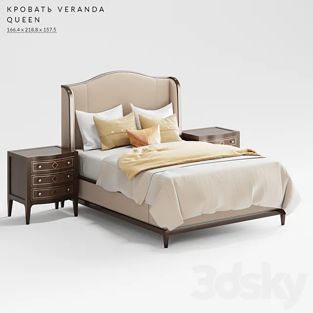 bed VERANDA QUEEN 3D Model