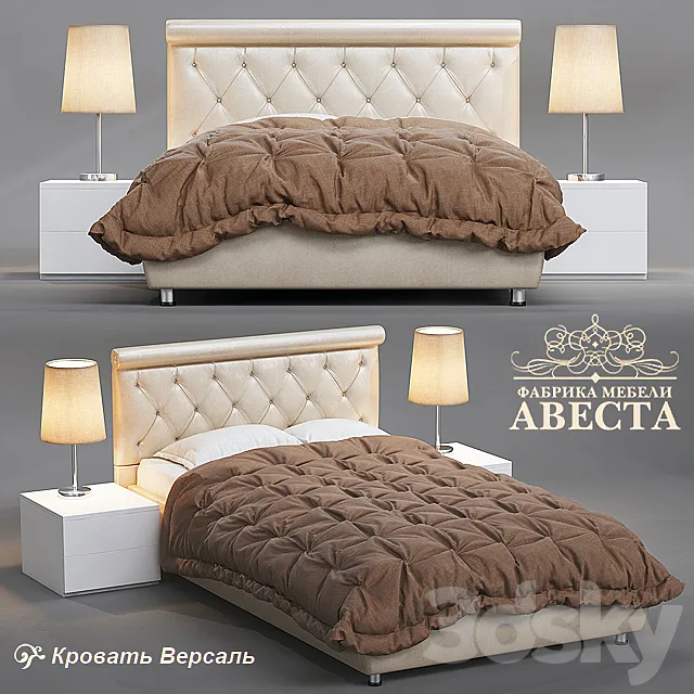 Bed "Versailles" 3DModel