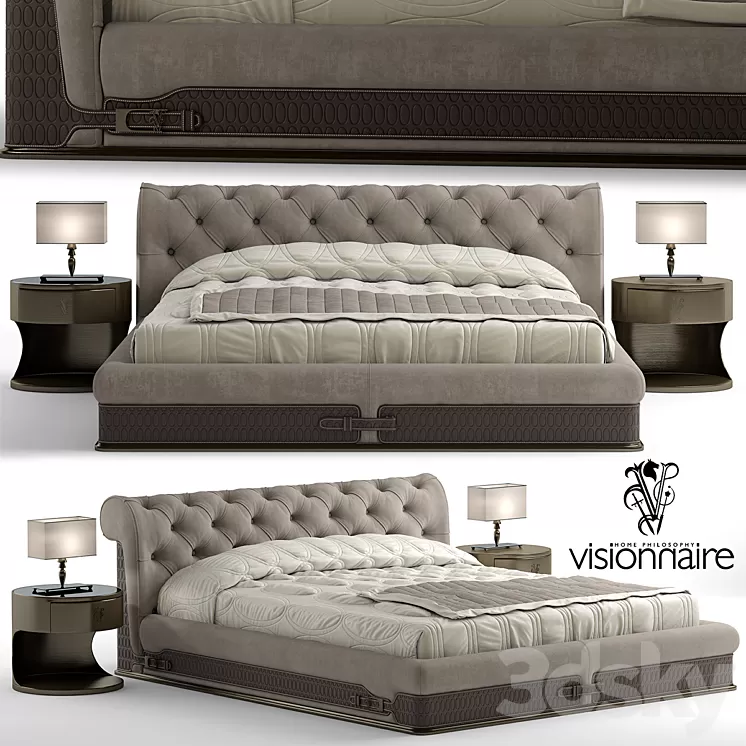 Bed visionnaire chester laurence 3D Model