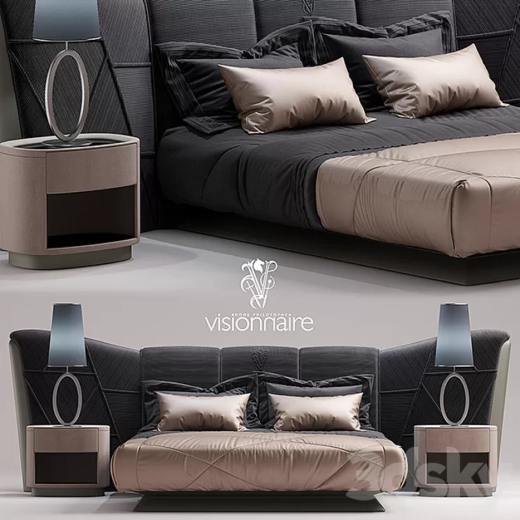 Bed visionnaire Plaza BED 3D Model
