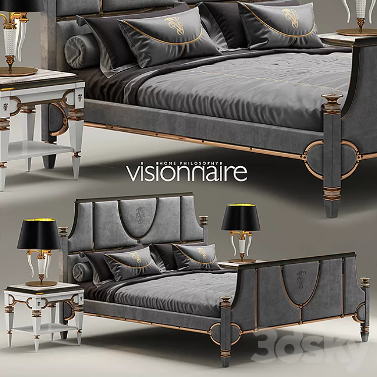 Bed visionnaire windsor master 3D Model