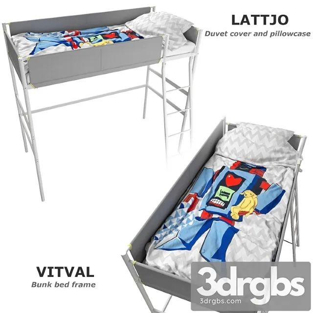 Bed Vitval 3D Model Free