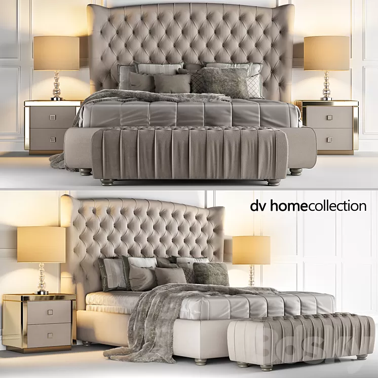 Bed Vogue DVhomecollection 3D Model