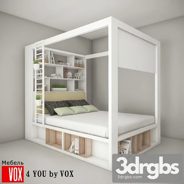 Bed Vox Collection 4 You by Vox 3D Model Free