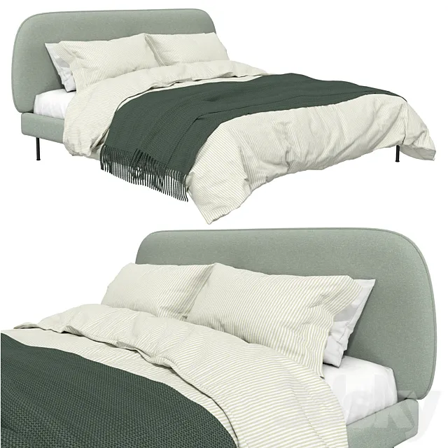 Bed Wadheim Ikea _ Upholstered Bed Vadheim Ikea 3D Model