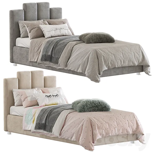 Bed with a soft headboard 10 Free Download