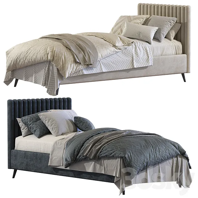 Bed with a soft headboard 4 Free Download
