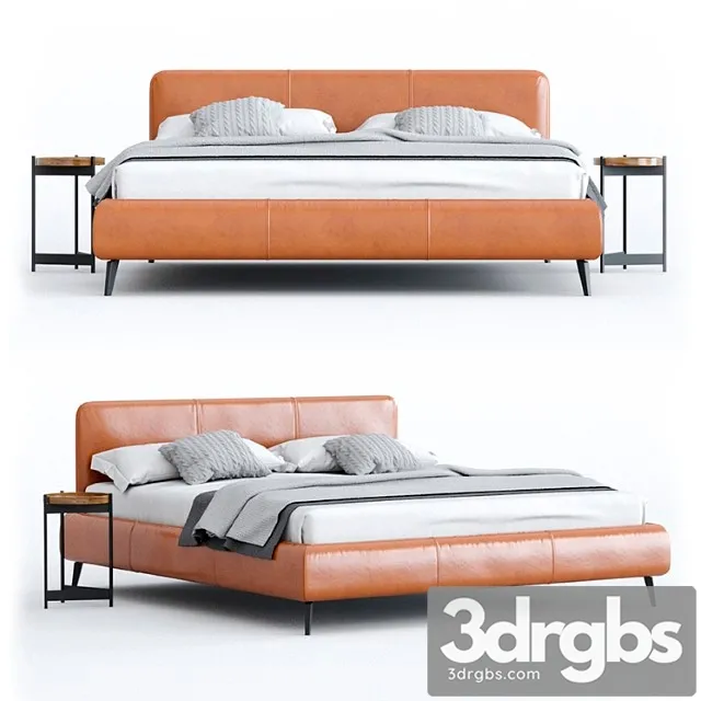 Bed with aris grille ditre italia factory relax collection collection 2 3D Model Free