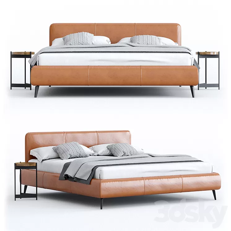 Bed with Aris grille DITRE ITALIA factory RELAX COLLECTION collection 3D Model
