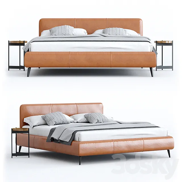 Bed with Aris grille. DITRE ITALIA factory. RELAX COLLECTION collection 3DModel