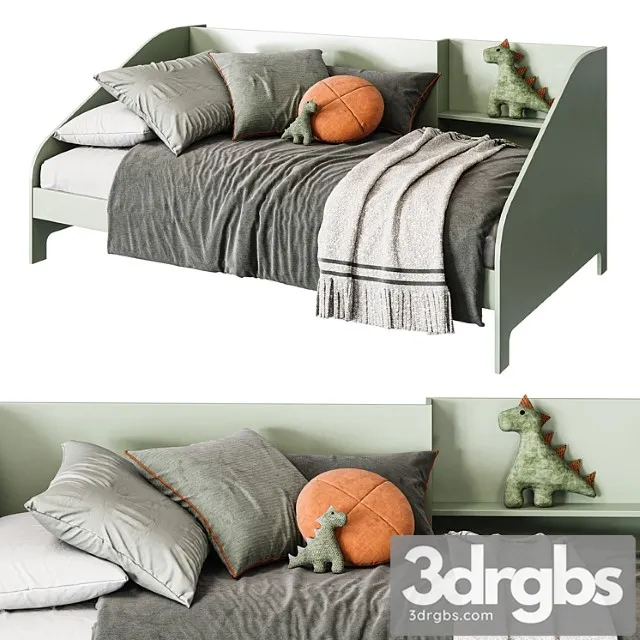 Bed With Shelves Tagane From La Redoute Interiors 3D Model Free