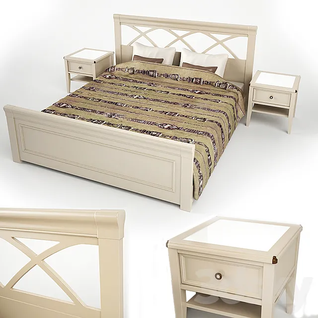bed with thumbs 3D Model