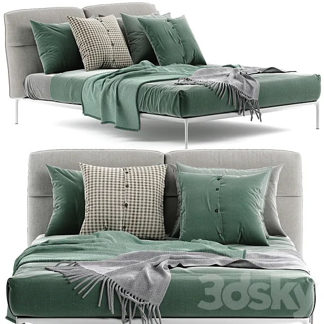 Bed YALE Mdfitalia 3DModel