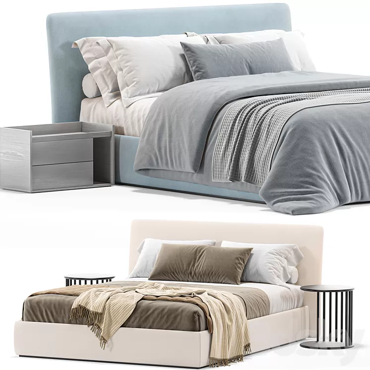 Bed Zalf SLIM 3D Model Free