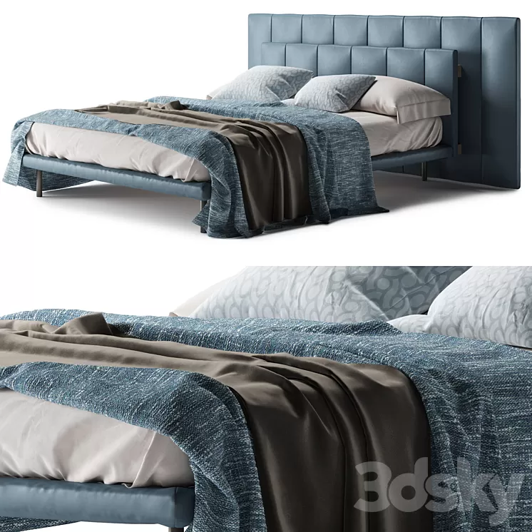 Bed Zanotta Grangala 3D Model