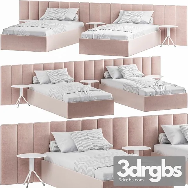 Bed037 Single Bed Children 3D Model Free