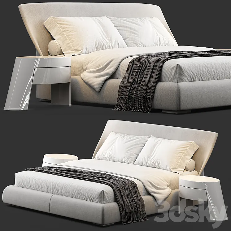Bed_Giorgetti_Altea 3D Model Free
