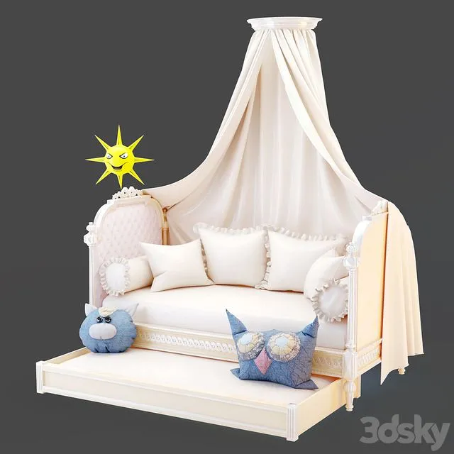 Bed_kinder2 3D Model