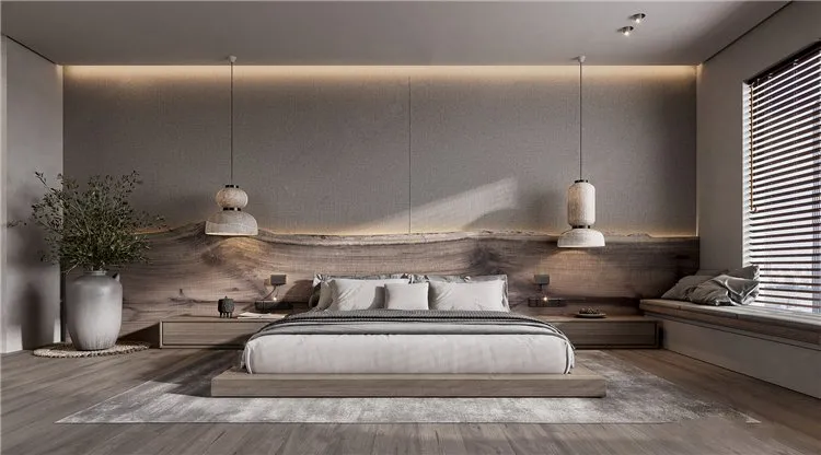 Bedroom 3D Interior Scene Model - Wabi Sabi Style - 007