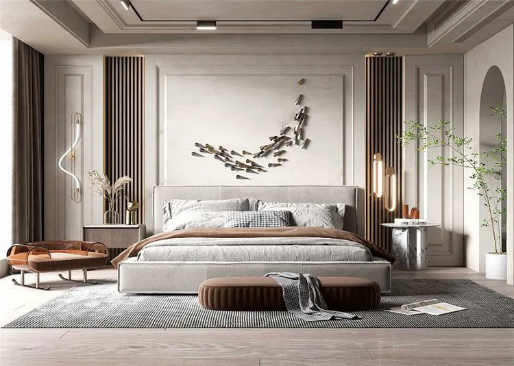 Bedroom 3D Interior Scene Model - Wabi Sabi Style - 010