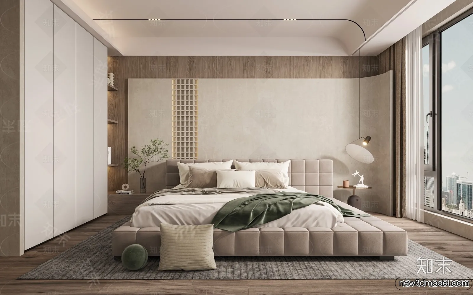 Bedroom - 3D Interior Scenes - Modern Style - 3D Models - 003