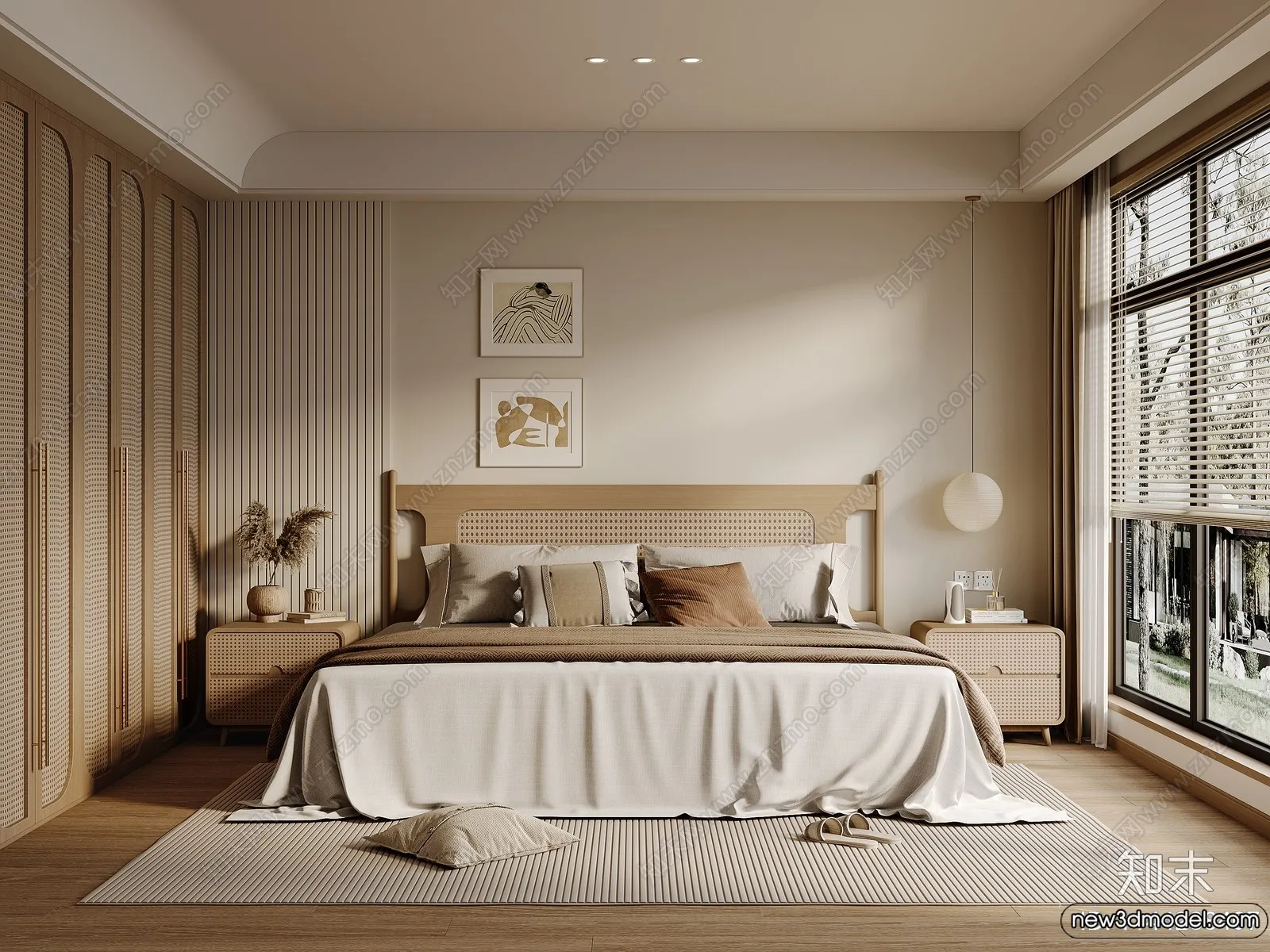 Bedroom - 3D Interior Scenes - Modern Style - 3D Models - 004