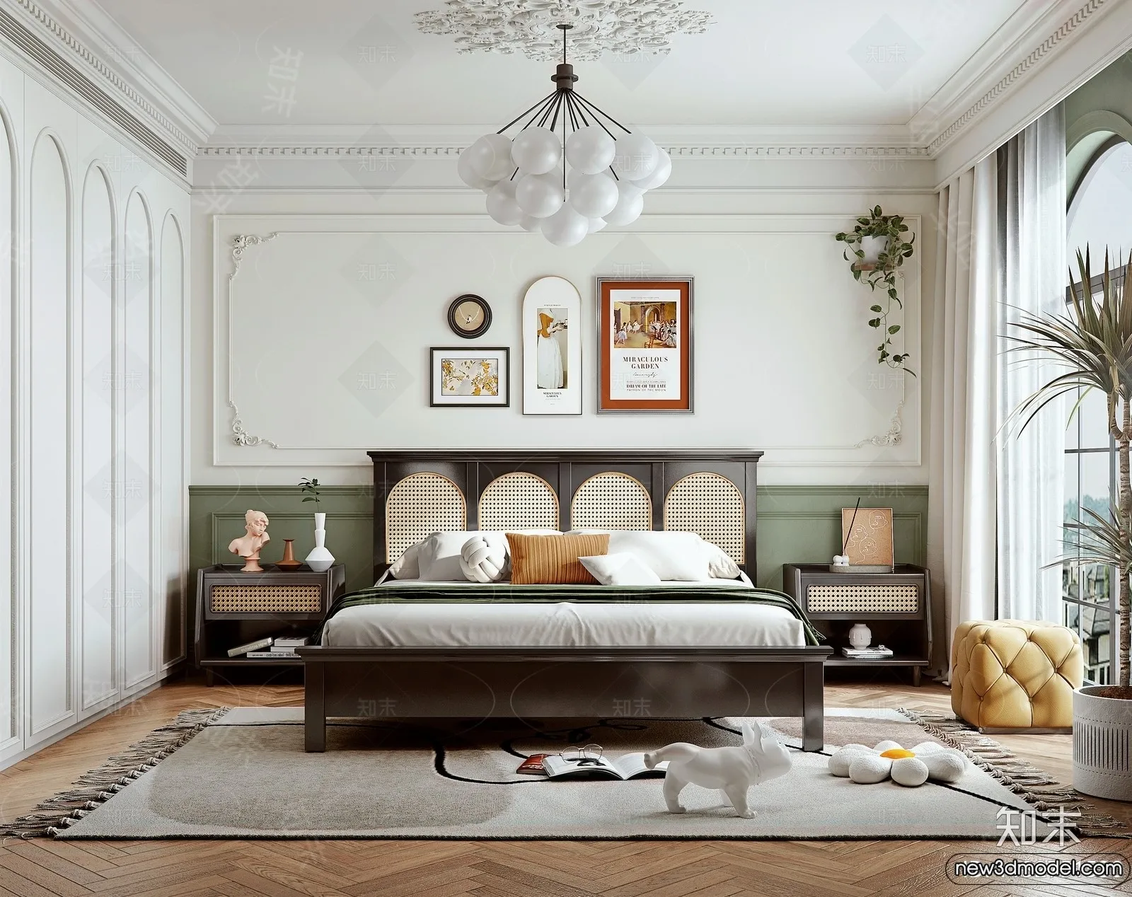 Bedroom - 3D Interior Scenes - Modern Style - 3D Models - 029