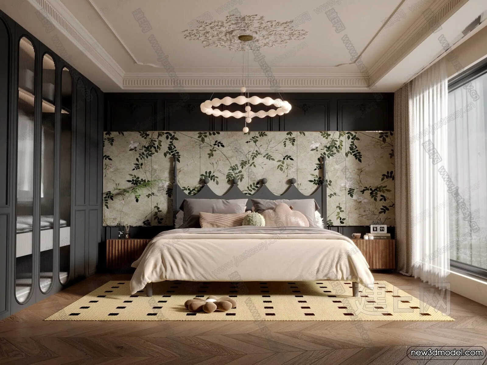 Bedroom - 3D Interior Scenes - Modern Style - 3D Models - 038