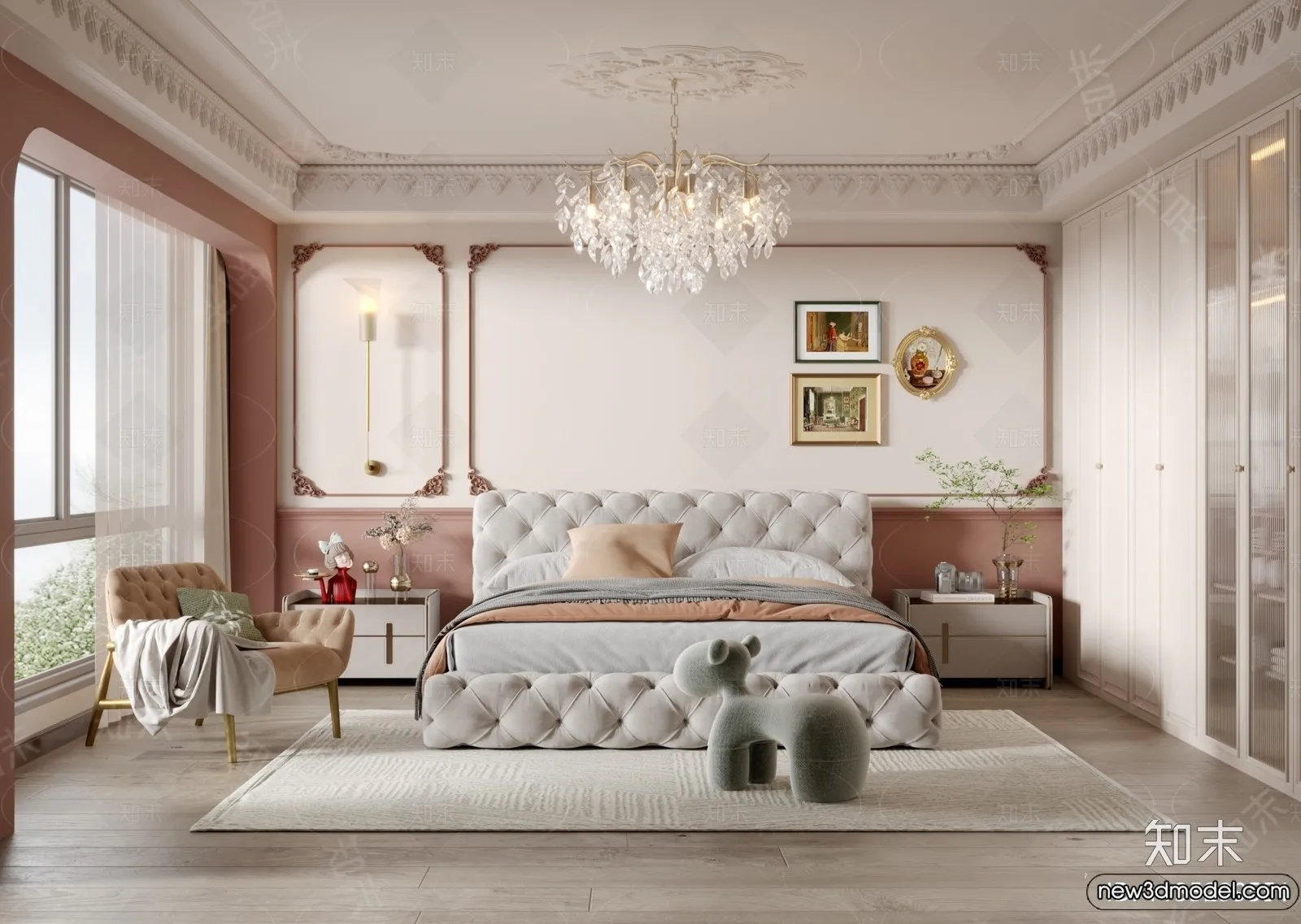 Bedroom - 3D Interior Scenes - Modern Style - 3D Models - 042