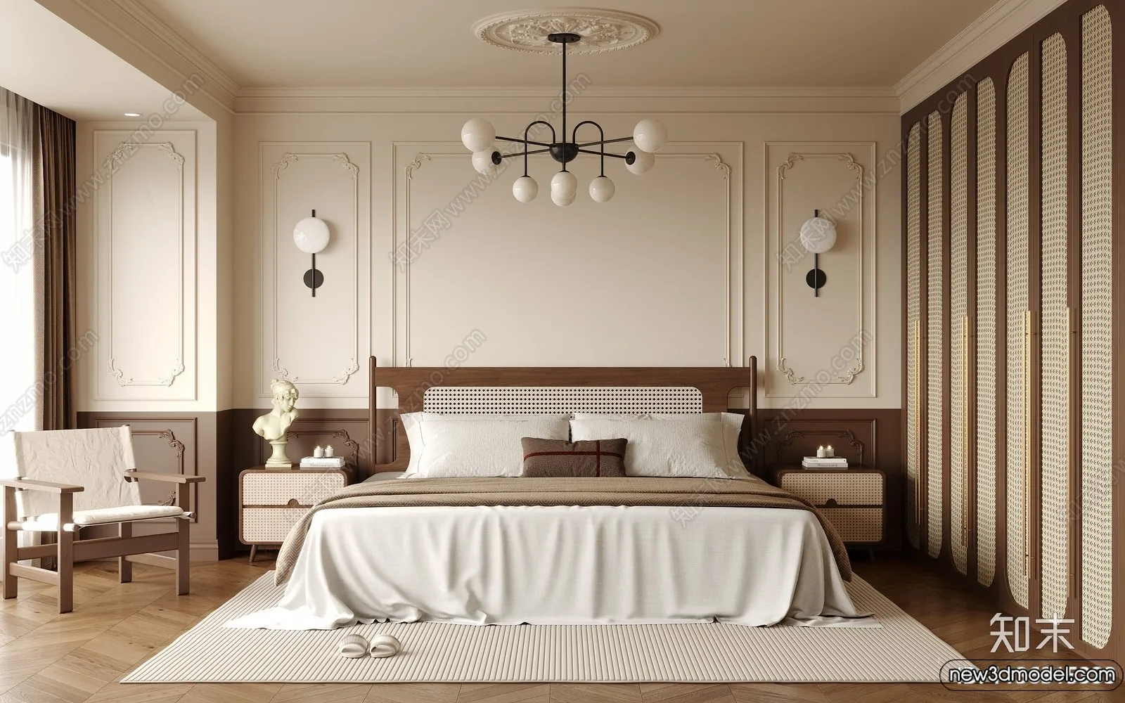 Bedroom - 3D Interior Scenes - Modern Style - 3D Models - 048