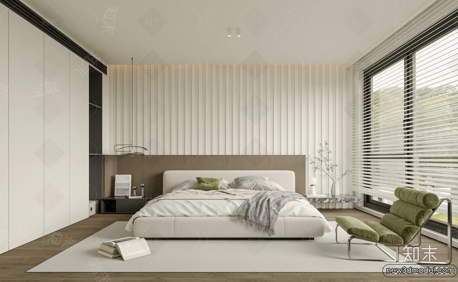Bedroom - 3D Interior Scenes - Modern Style - 3D Models - 067